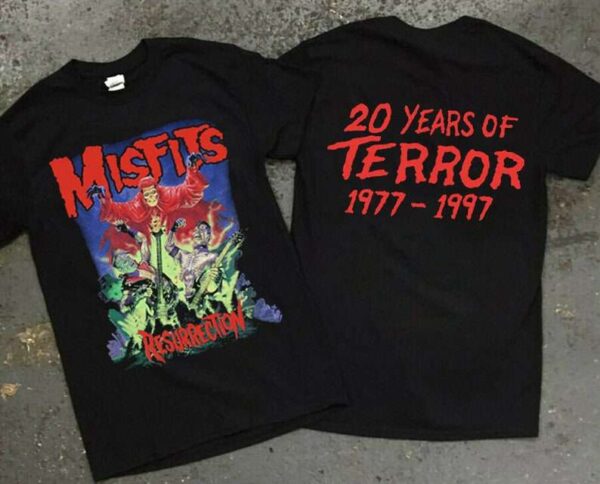 Misfits Resurrection Tour T Shirt 20 Years of Terror