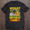 Mommy Of The Birthday Girl Safari Zoo Wild Animal Party Unisex T Shirt