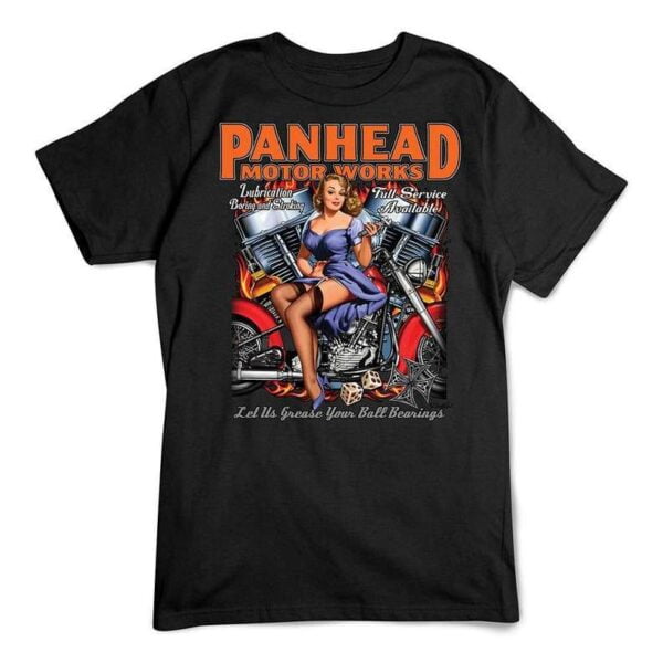 Panhead Motor Works Shop Classic T Shirt
