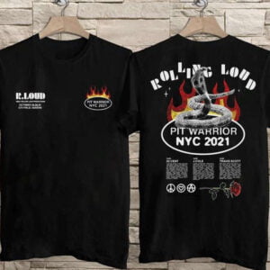 Rolling Loud New York Oct 25 28 Music Festival Shirt Pit Warrior NYC 2021 1
