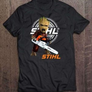 STIHL Baby Groot Chainsaw Guardians Of The Galaxy T Shirt 1