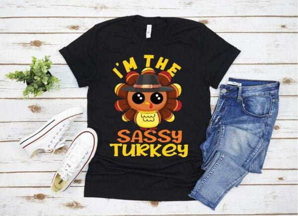 Sassy Turkey Thanksgiving Party Pajama T Shirt