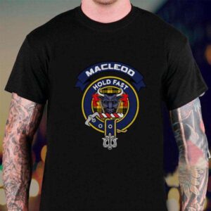 Scottish Tartan Macleod Clan Badge T Shirt For Men And Women