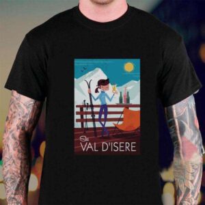 Ski Val DIsere T Shirt For Men And Women