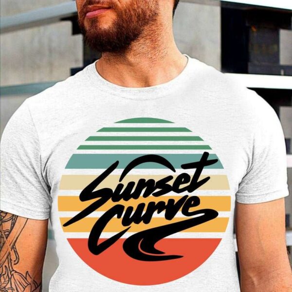 Sunset Curve Vintage Unisex T Shirt