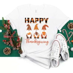 Thankful Gnomes Thanksgiving T Shirt