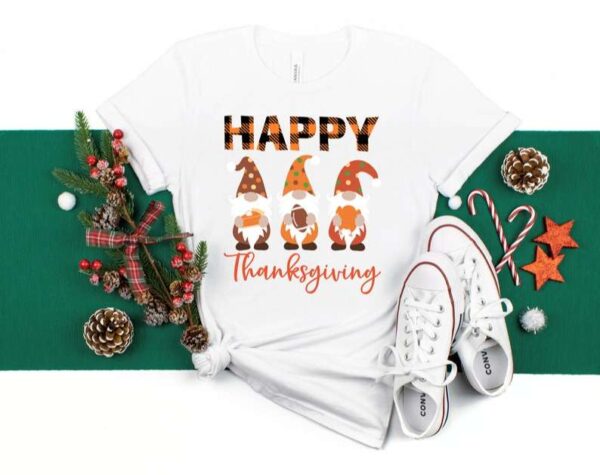 Thankful Gnomes Thanksgiving T Shirt