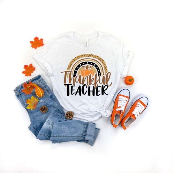 Thankful Teacher Thanksgiving T Shirt