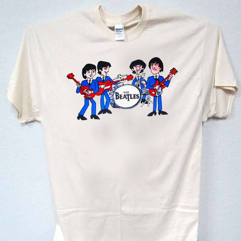 The Beatles T Shirt Cartoon