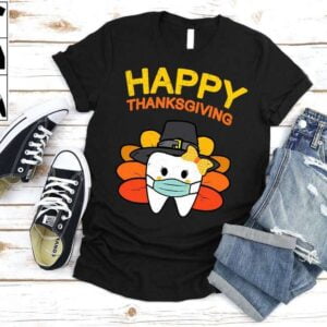 Tooth Face Mask Thanksgiving T Shirt