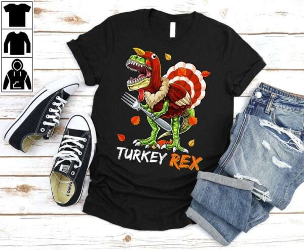 Turkey Rex Thanksgiving T Shirt