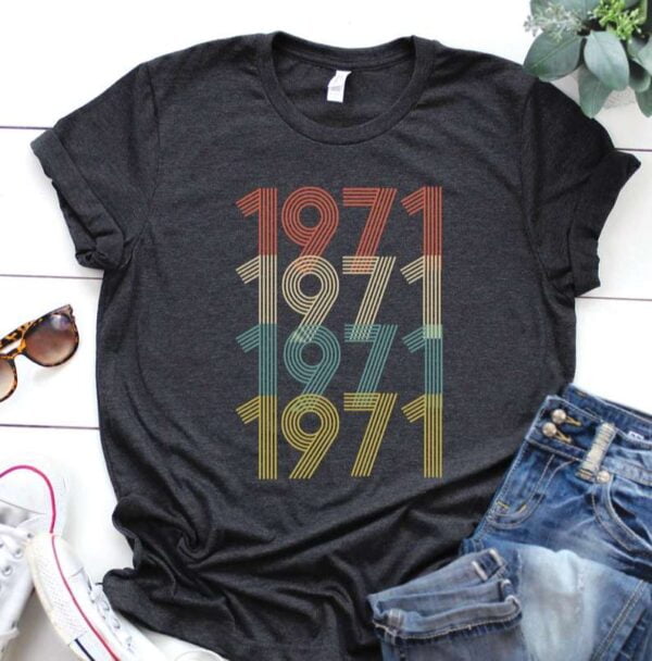 Vintage 1971 50th Birthday Unisex T Shirt