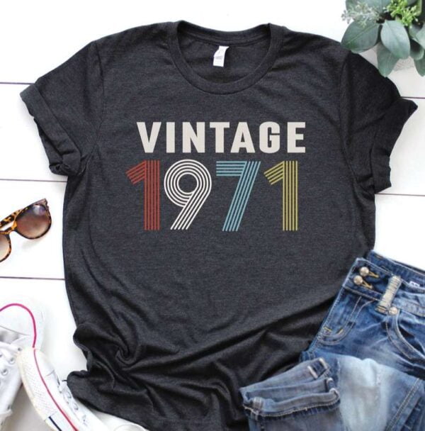 Vintage 1971 Shirt 50th Birthday