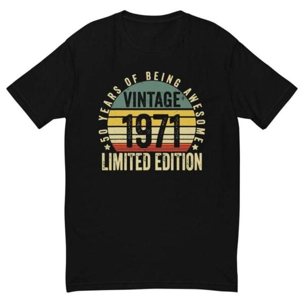 Vintage 1971 Shirt 50th Birthday Gift For Men