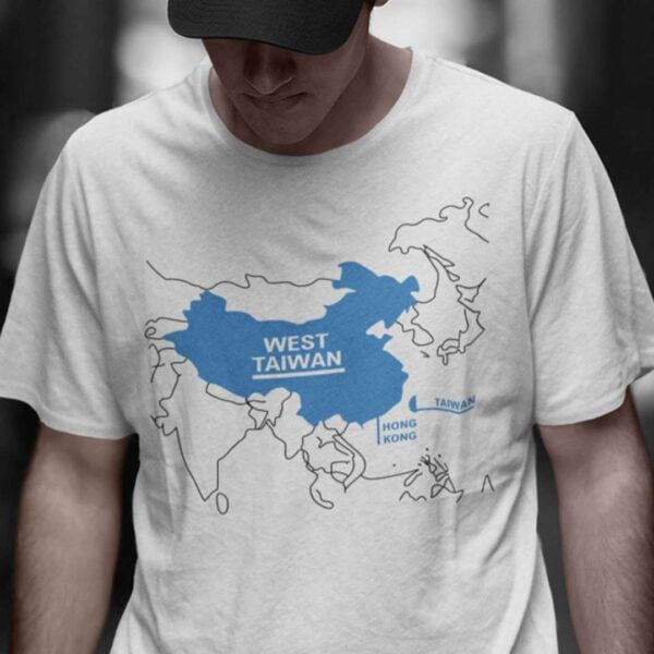 West Taiwan Funny China Map Unisex T Shirt