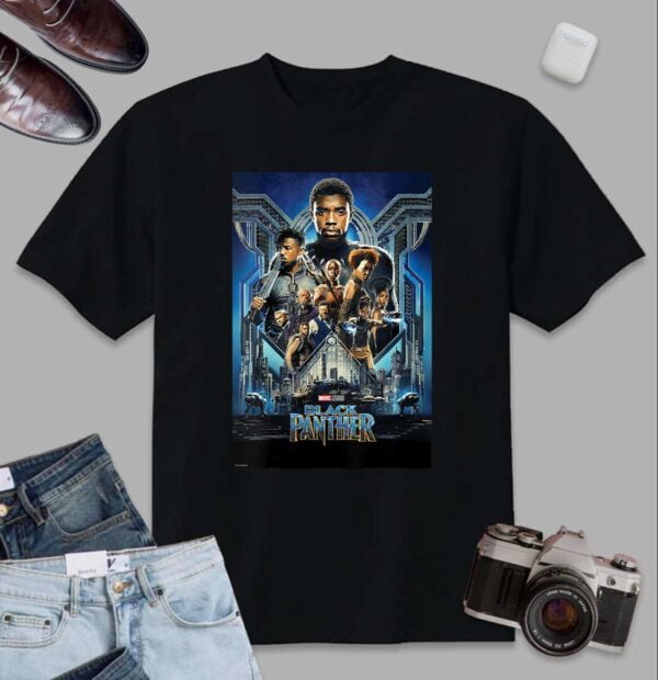 Black Panther Main Cast Movie Marvel T Shirt