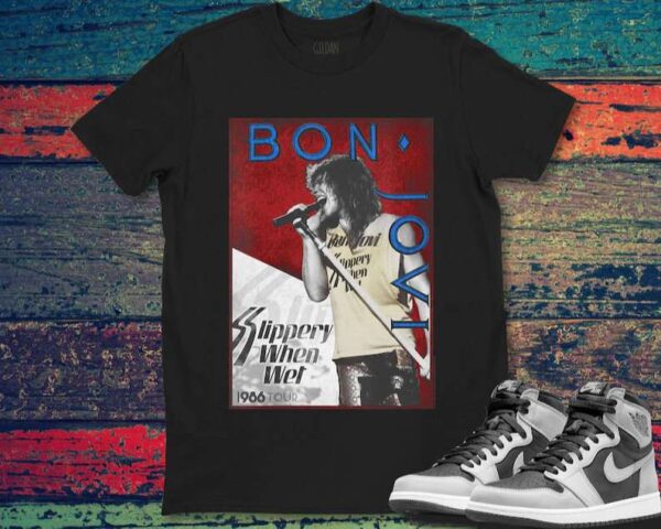 Bon Jovi 86 Tour Rock Band Rock Music T Shirt