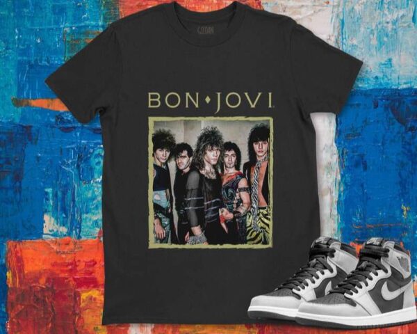 Bon Jovi Framed Rock Band Rock Music T Shirt
