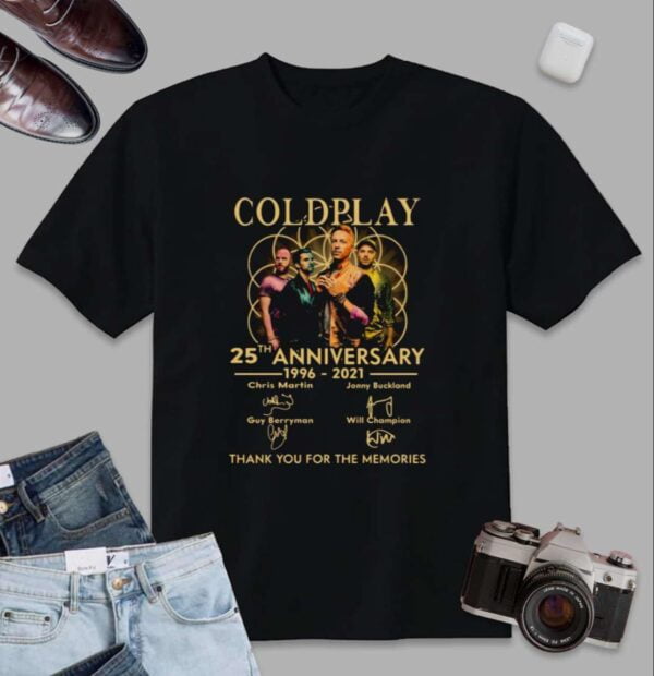 Coldplay Band 25th Anniversary Classic T Shirt
