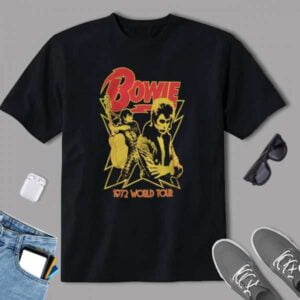 David Bowie 1972 World Tour Classic T Shirt