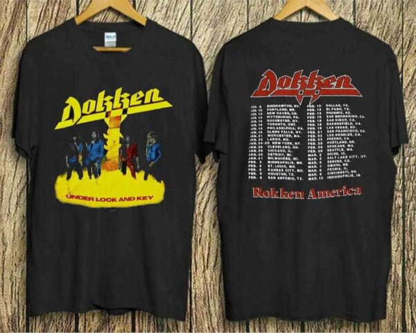 Dokken 1985 Under Lock And Key T Shirt