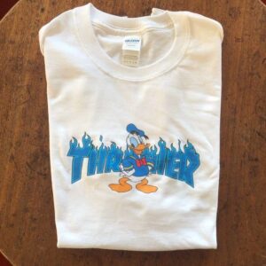 Donald Duck White Unisex T Shirt