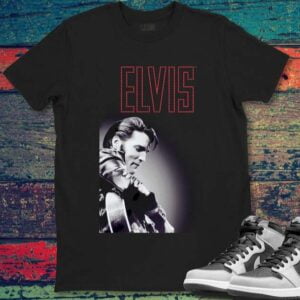 Elvis Presley Official Script Rock Music T Shirt