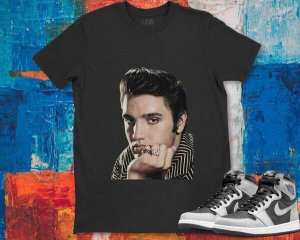 Elvis Presley Portrait Rock Band Music T Shirt