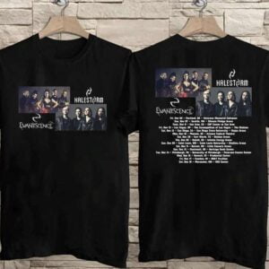 Evanescence With Halestorm Music World Tour Concert T Shirt