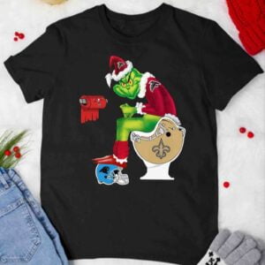 Grinch Atlanta Falcons Football T Shirt New Orleans Saints Carolina Panthers Tampa Bay Buccaneers