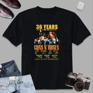 Guns N Roses 1985 2021 Thank You For The Memories T Shirt