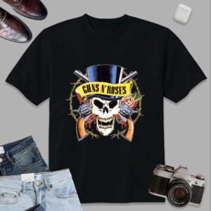 Guns N Roses T Shirt Skull