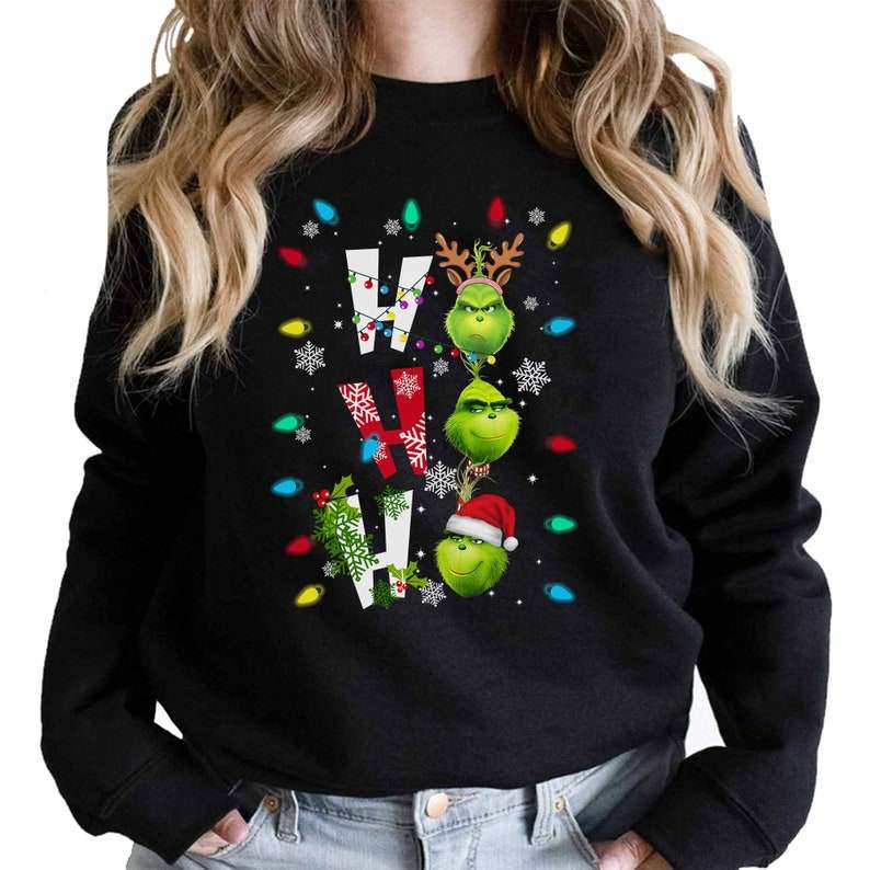 Ho Ho Ho Grinch Christmas Naughty Hands 