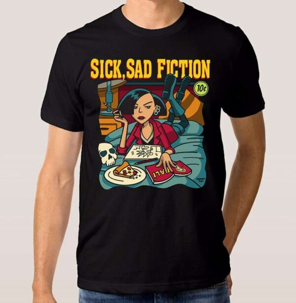Jane Lane Daria Sick Sad Fiction T Shirt Pulp Fiction