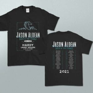 Jason Aldean 2021 Back in the Saddle Concert T Shirt