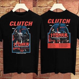 Live Clutch With Stoner 30 Years Rock N Roll Tour T Shirt Clutch Band