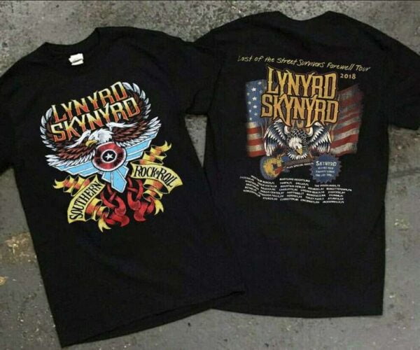 Lynyrd Skynyrd Last Of The Street Survivors Farewell Tour 2018 T Shirt