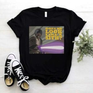 Mace Windu Pulp Fiction Does He Like A Sith T Shirt