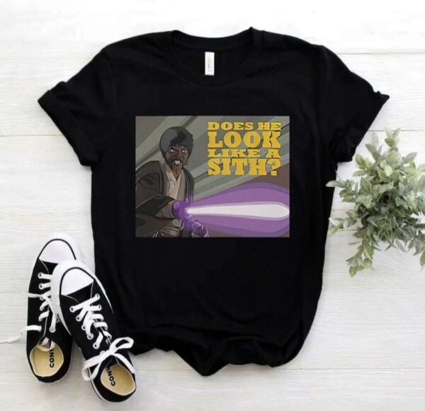 Mace Windu Pulp Fiction Does He Like A Sith T Shirt