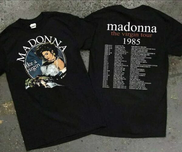 Madonna The Virgin Tour 1985 T Shirt
