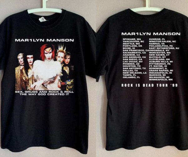 Marilyn Manson Rock Is Dead Tour 99 T Shirt
