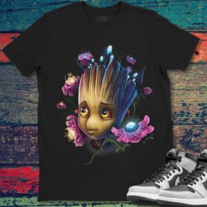 Marvel Guardians Of The Galaxy Groot Flowers T Shirt