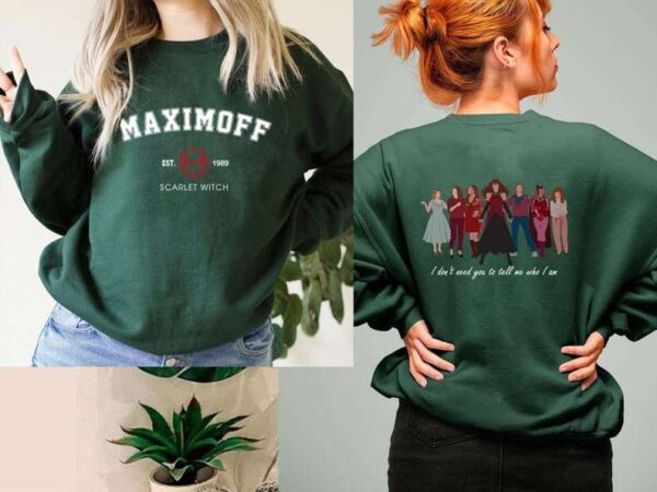 Maximoff 1989 Sweatshirt Vintage Scarlet Witch T Shirt
