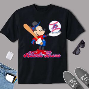 Mickey Mouse Atlanta Braves Baseball Classic T Shirt