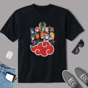 Naruto Shippuden Akasuki T Shirt