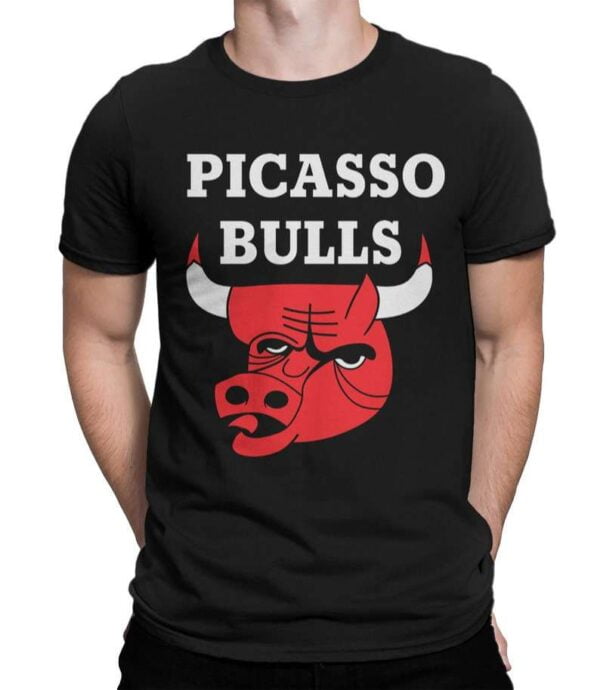 Picasso Bulls T Shirt Chicago Bulls