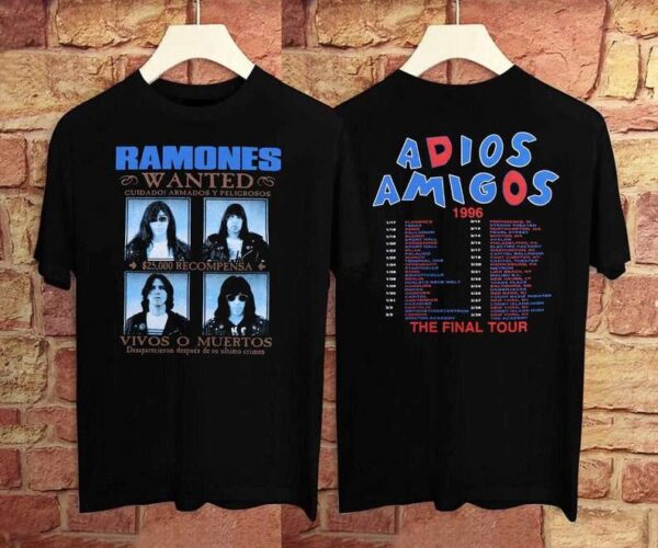 Ramones Adios Amigos The Final Tour T Shirt