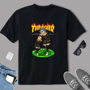 thrasher rick and morty shirt