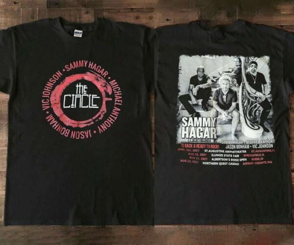 Sammy Hagar and The Circle 2021 Tour Dates T Shirt