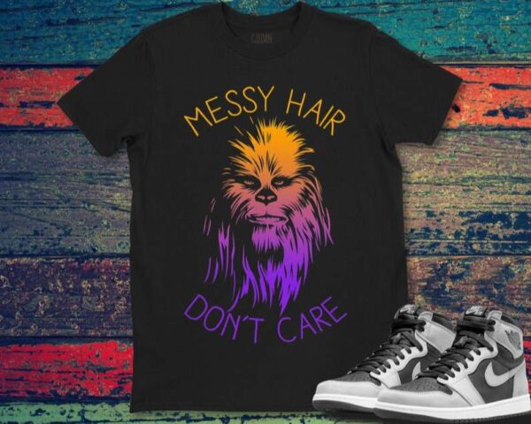 Star Wars Chewbacca Messy Hair Dont Care T Shirt